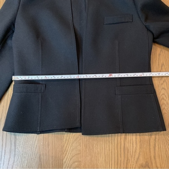 Vintage Louis Feraud Paris Black 100% Wool Open Boucle Blazer Size 40 Medium EUC - Picture 11 of 13